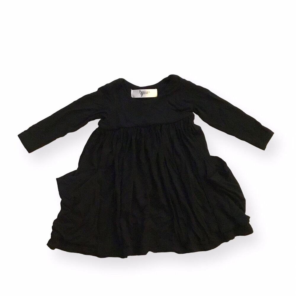 Remie Girl Black Day Dress